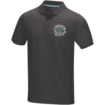 Graphite short sleeve men’s GOTS organic polo, graphite Graphite | XS