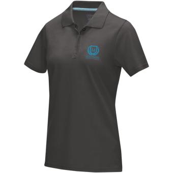 Graphite short sleeve women’s organic polo, graphite Graphite | XS