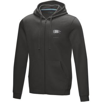 Ruby men’s organic recycled full zip hoodie, graphite Graphite | XS