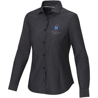 Cuprite Langarm Shirt aus GOTS-zertifizierter Bio-Baumwolle für Damen, schwarz Schwarz | XS