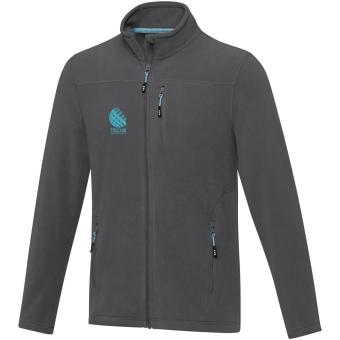 Amber men's GRS recycled full zip fleece jacket, graphite Graphite | XL