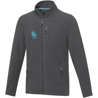 Amber men's GRS recycled full zip fleece jacket, graphite Graphite | XS