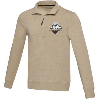 Tin 280 g/m² Aware™ Pullover mit Half-Zip Reißverschluss aus recyceltem Material Unisex, Hafer Hafer | XXS
