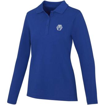 Calgary 180 g/m2 long sleeve women's polo, aztec blue Aztec blue | XS