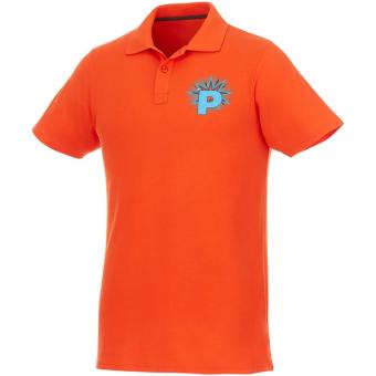 Helios short sleeve men's polo, orange Orange | L