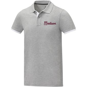 Morgan short sleeve men's duotone polo, heather smoke Heather smoke | XS