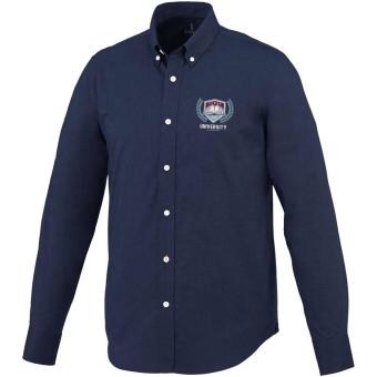 Vaillant 142 g/m2 long sleeve men's oxford shirt, blue,navy Blue,navy | XS