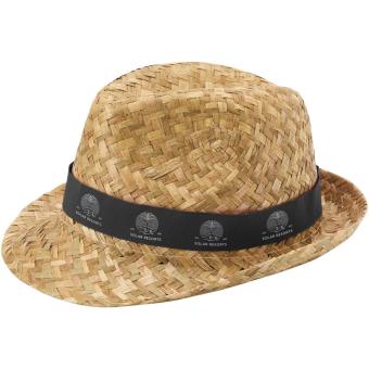 Pricus Strohhut, natur Natur,schwarz