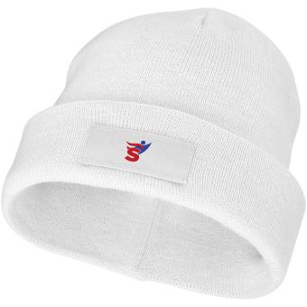 Boreas beanie with patch White