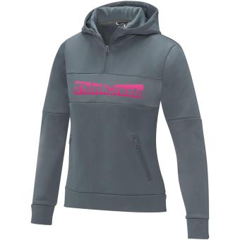 Sayan Kapuzenpullover mit halbem Reißverschluss für Damen, grau Grau | L