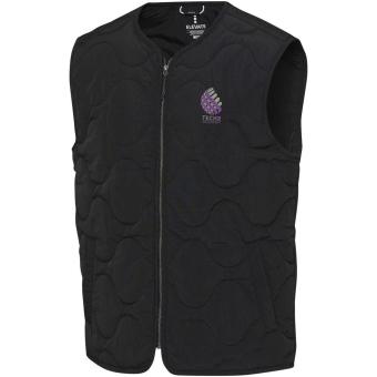 Quarz GRS-recycelte Thermoweste Unisex, schwarz Schwarz | XXS