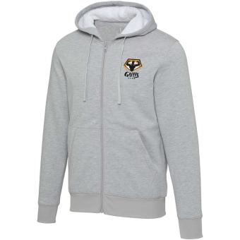 Natron 320 g/m² sherpa full-zip hoodie, heather smoke Heather smoke | XXS