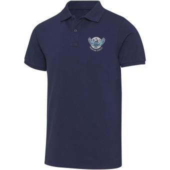 Beryl 220 g/m² short sleeve unisex OCS organic recycled polo, navy Navy | 3XS