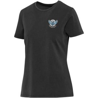 Nanaimo 160 g/m2 short sleeve washed women's t-shirt, black Black | XS