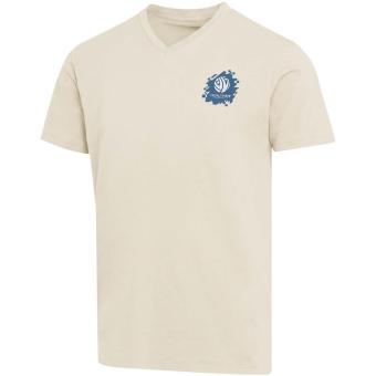 Balfour 200 g/m² short sleeve v-neck unisex OCS organic t-shirt, sandstone Sandstone | M