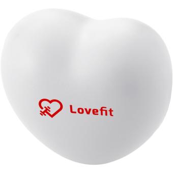 Herzförmiger Antistress Ball Weiß