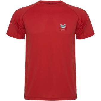 Montecarlo short sleeve kids sports t-shirt, red Red | 4
