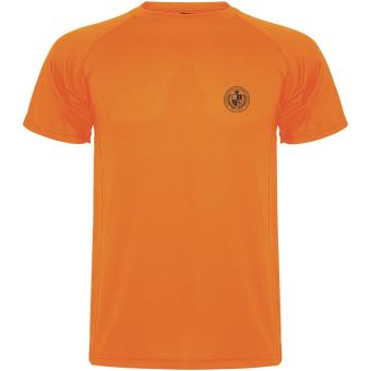 Montecarlo 150 g/m² short sleeve kids sports t-shirt, fluor orange Fluor orange | 12