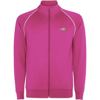 Valier Kinder Sweatshirt mit durchgehendem Reißverschluss, Fluorrosa Fluorrosa | 4