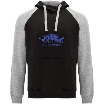 Badet zweifarbiger Kapuzenpullover für Kinder, schwarz/grau Schwarz/grau | 10