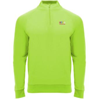 Epiro long sleeve kids quarter zip sweatshirt, fluor green Fluor green | 4