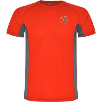 Shanghai short sleeve kids sports t-shirt, red dark lead Red dark lead | 4