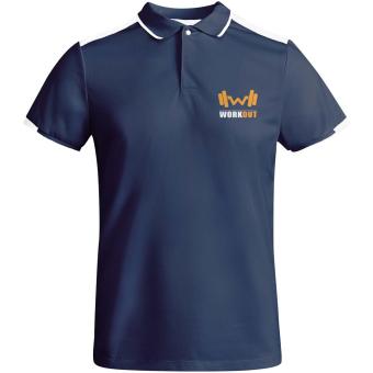 Tamil 150 g/m² short sleeve men's sports polo, navy/white Navy/white | M