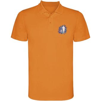 Monzha short sleeve men's sports polo, fluor orange Fluor orange | L