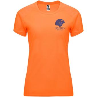 Bahrain short sleeve women's sports t-shirt, fluor orange Fluor orange | L