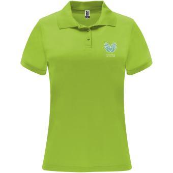 Monzha short sleeve women's sports polo, Lime Lime | L