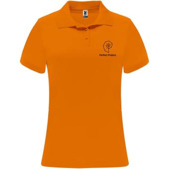 Monzha 150 g/m² short sleeve women's sports polo, fluor orange Fluor orange | L
