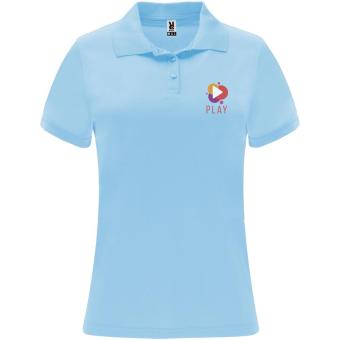 Monzha short sleeve women's sports polo, skyblue Skyblue | L