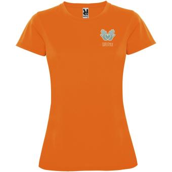 Montecarlo 150 g/m² short sleeve women's sports t-shirt, fluor orange Fluor orange | 2XL