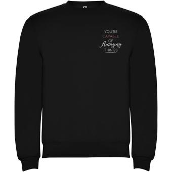 Clasica Sweatshirt mit Rundhalsausschnitt Unisex, schwarz Schwarz | XS