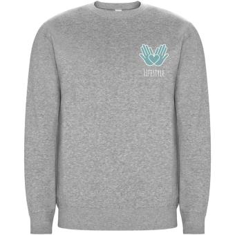 Batian Sweatshirt mit Rundhalsausschnitt aus Bio-Baumwolle Unisex, Grau meliert Grau meliert | XS
