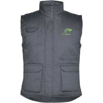 Almanzor multi-purpose workwear bodywarmer with high neck, lead Lead | L