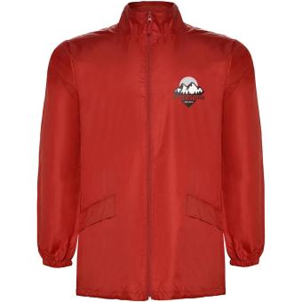 Escocia unisex lightweight rain jacket, red Red | 2XL