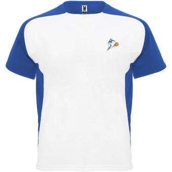 Bugatti T-Shirt Unisex aus recyceltem Material, weiß/königsblau Weiß/königsblau | S