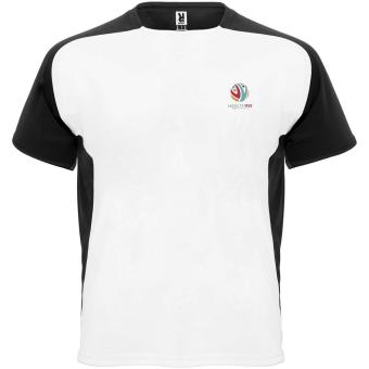 Bugatti T-Shirt Unisex aus recyceltem Material, weiß/schwarz Weiß/schwarz | M