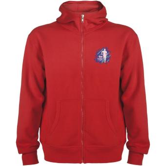 Montblanc 280 g/m² unisex full zip hoodie, red Red | 2XL