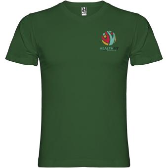 Samoyedo T-Shirt mit V-Ausschnitt für Herren, dunkelgrün Dunkelgrün | L