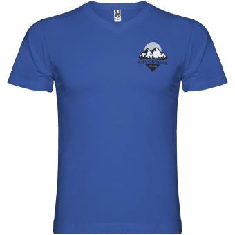 Samoyedo T-Shirt mit V-Ausschnitt für Herren, royalblau Royalblau | L
