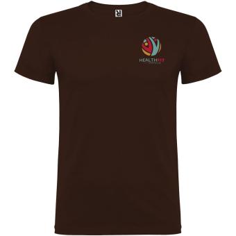 Beagle short sleeve men's t-shirt, chocolate Chocolate | XS