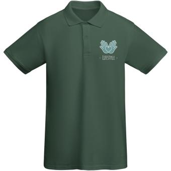 Prince organic cotton short sleeve men's polo, dark green Dark green | L