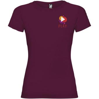 Jamaica short sleeve women's t-shirt, burgundy Burgundy | L