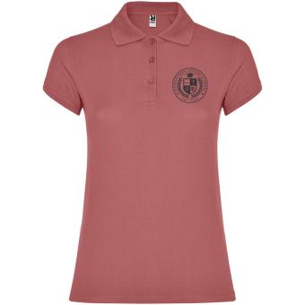 Star short sleeve women's polo, chrysanthemum red Chrysanthemum red | L