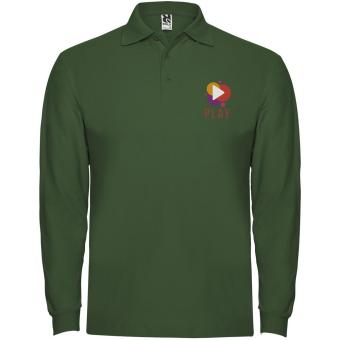 Estrella long sleeve men's polo, dark green Dark green | L