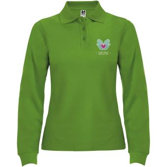 Estrella 220 g/m² long sleeve women's polo, apple green Apple green | L