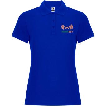 Pegaso Premium 220 g/m² short sleeve women's polo, aztec blue Aztec blue | L