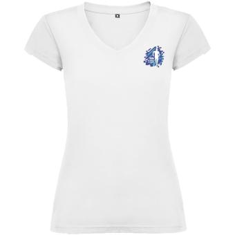 Victoria T-Shirt mit V-Ausschnitt für Damen, weiß Weiß | L